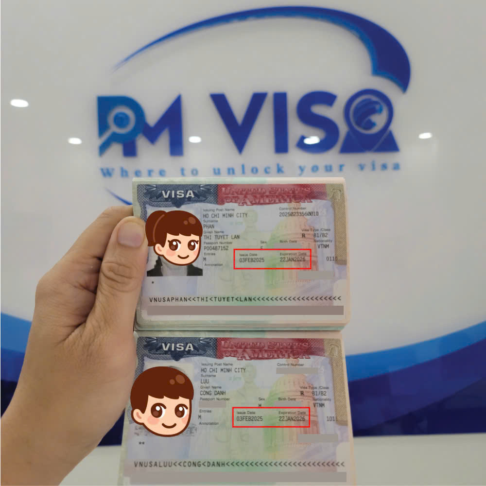 visa du lịch Mỹ thành công