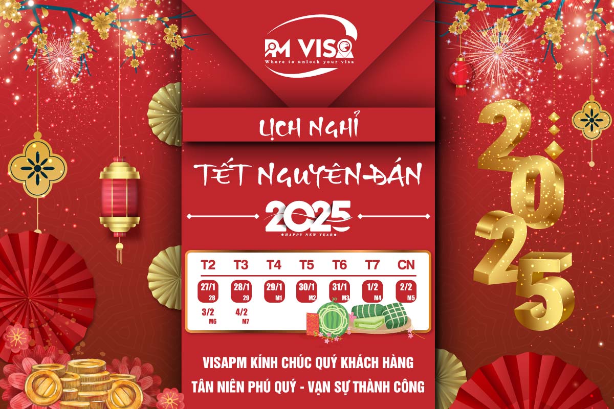 Lịch nghỉ tết nguyên đán 2025